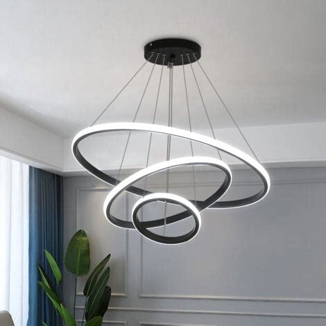 Suspension Moderne Plafonnier Led Lustre Aluminium Led W En Forme De