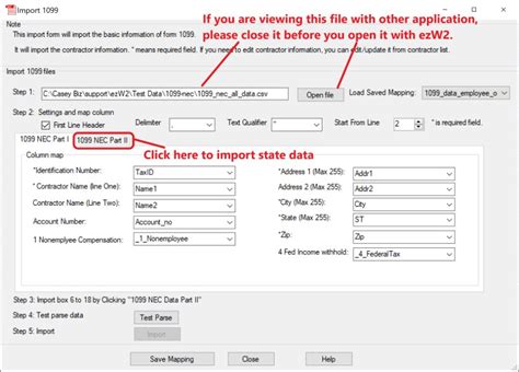 How To Import Nec Data From Spreadsheet With Ezw Software