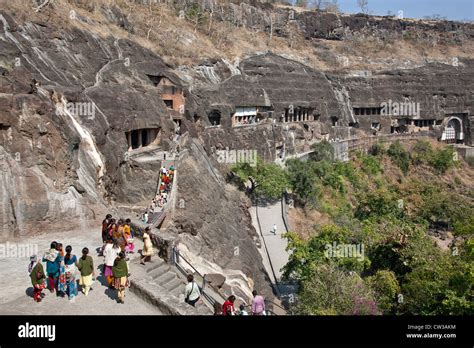 Ajanta caves. Maharashtra. India Stock Photo - Alamy