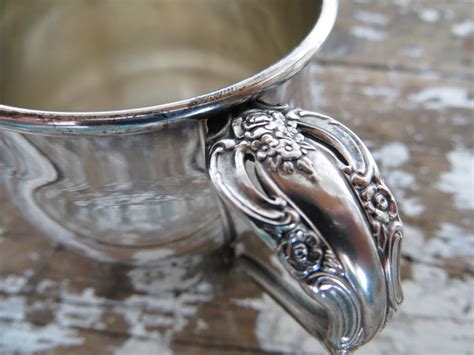 Vintage Baby Cup Oneida Silver Plate Baby By Vintageshoppingspree