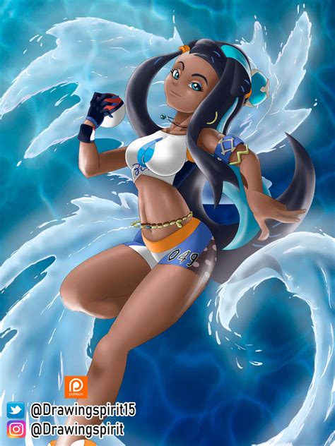 Nessa Pokemon Sword Shield By Gusdibujando On Deviantart