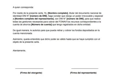 ᐅ Carta Poder para Cobrar Dinero Modelos y Ejemplos