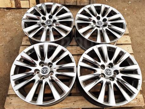 Диски Матовый хром / графит R18 5*114 Toyota Rav4 Camry Japan, 18", 1 ...