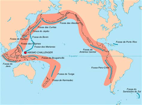 Anel de Fogo do Pacífico O instável Anel de Fogo do Pacífico Brasil