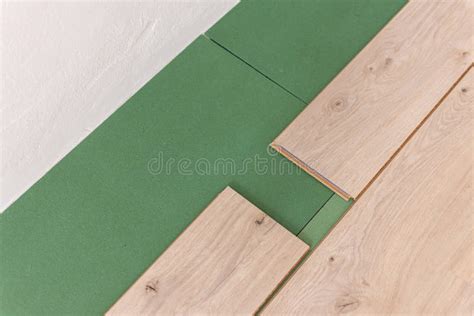 Installation Laminate in the Room Stock Image - Image of decorating ...