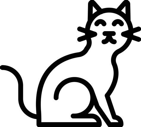 Cat Vector Icon Style 22234593 Vector Art At Vecteezy