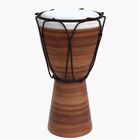 Djembe Bongo Drum D Model Obj Fbx Blend Unknown Free D