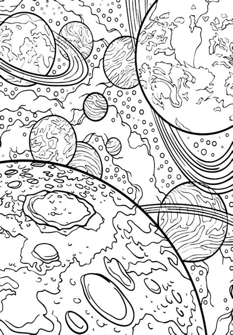 Planets Space Coloring Pages