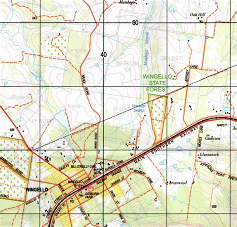 Wingello 1-25,000 NSW Topographic Map - Maps, Books & Travel Guides