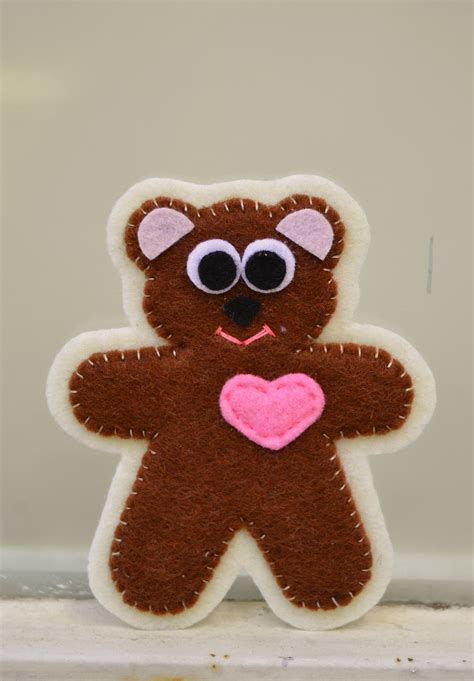 Felt Bear Felt Gingerbread Cookies Gingerbread