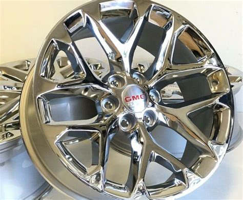 22 Inch Gmc Yukon Denali Sierra Oem Factory Snowflake Wheels Rims