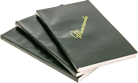 Buy Green Memorandum Book Memo Book 3 38 X 5 12 Dark Green Side