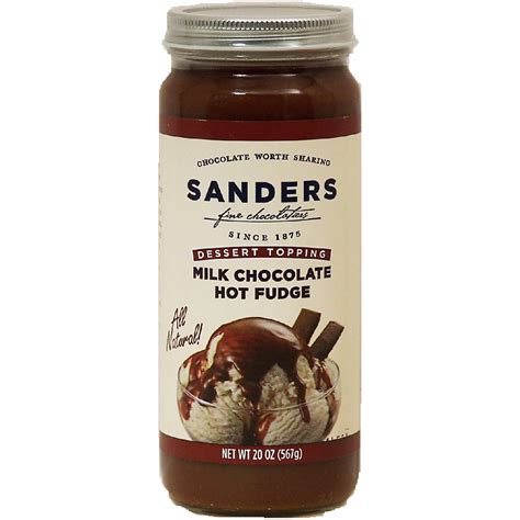 Sander's milk chocolate hot fudge dessert topping 20oz - Chocolate ...