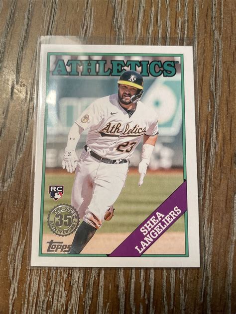 Topps Series Shea Langeliers Rc Rookie Retro T Oakland