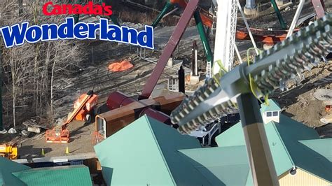 Canada S Wonderland Tundra Twister Construction Update YouTube