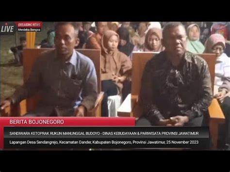 Desa Sendangrejo Dander Adakan Pagelaran Ketoprak Bersama Dinas