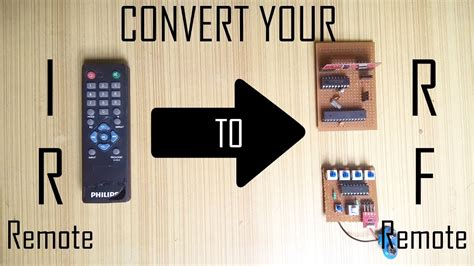 Convert Your IR Remote To RF Remote RF Module Tutorial YouTube