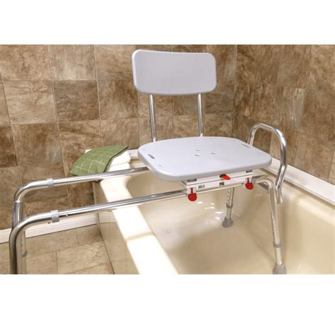 Sliding Transfer Bench With Molded Swivel Seat 77662 Tub Transfer Bench