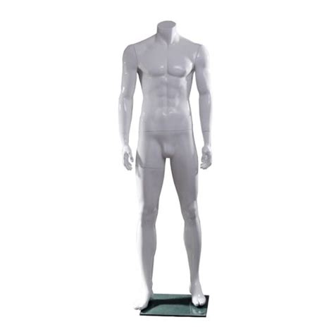 Headless Mannequin Male Arms At Side Pose Subastral