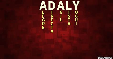 Qué significa adaly