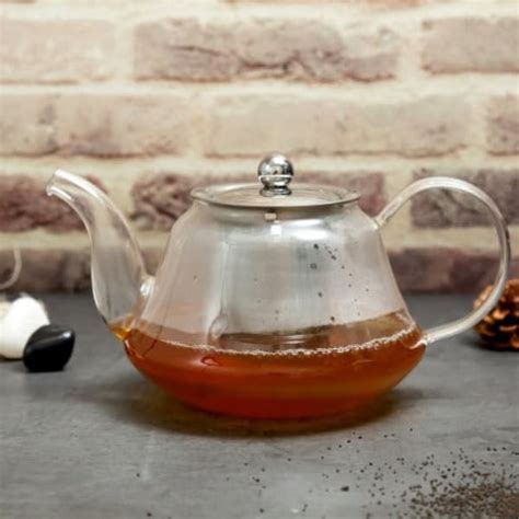 Buy Send Glass Tea Pot With Stainless Steel Filter And Lid Induction