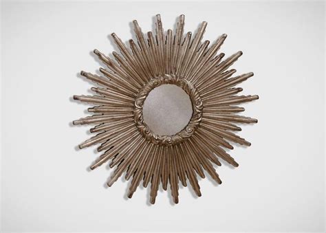 Ethan Allen 24 Silver Starburst Mirror Gold Starburst Mirror