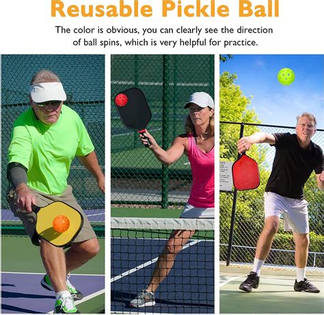 Garneck 6 Pelotas De Pickleball Para Exteriores Competencia Profesional