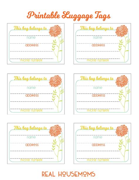 Luggage Tag Template For Word at Callum Melvin blog
