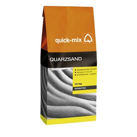 quick mix Quarzsand max Körnung 0 4 mm naturweiß hagebau de