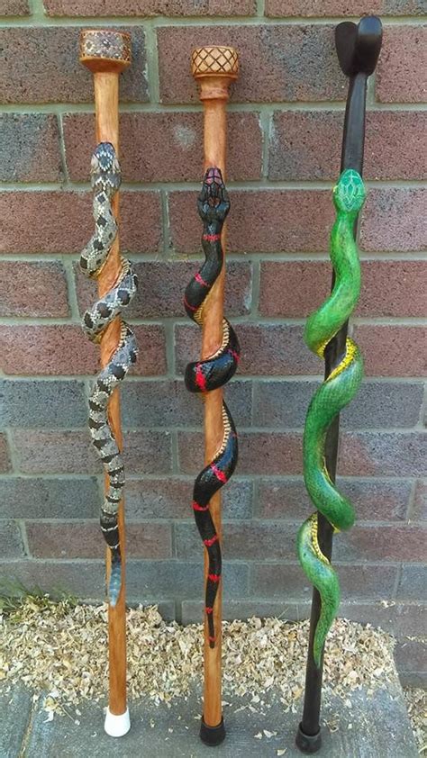 Snake Walking Stick Custom Walking Cane Hand Carved Your Etsy