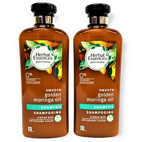 2 Pack New Herbal Essences Purerenew Golden Moringa Oil Smoothing Shampoo 135 Fl Ozeach