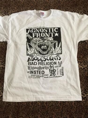 Agnostic Front Flyer T Shirt Hardcore Punk Band T Shirt EBay