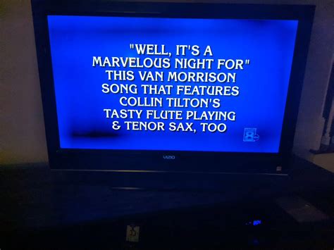Last Night's Jeopardy! : r/VanMorrison