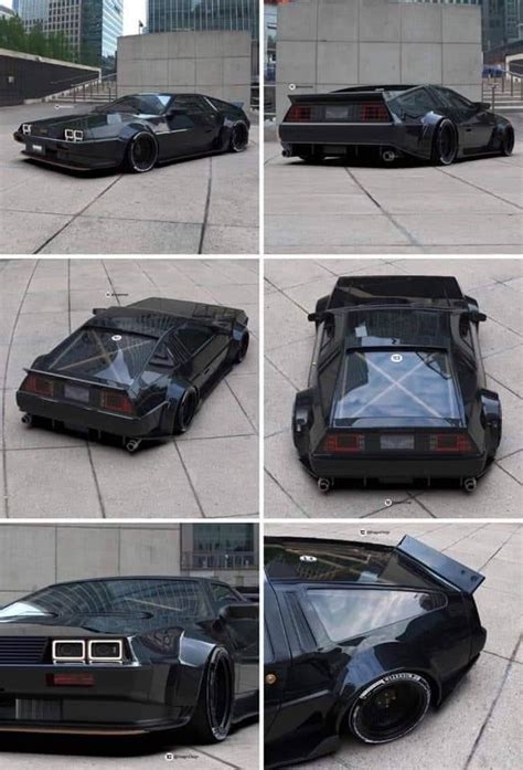 A black Delorean - Car | Sport cars, Cool cars, Luxury cars