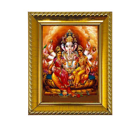 Sri Siddhi Buddhi Ganesha Photo Frame – Kyurius Vastu