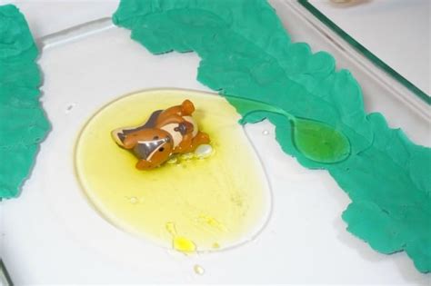 Oil Spill Clean Up Experiment for Kids