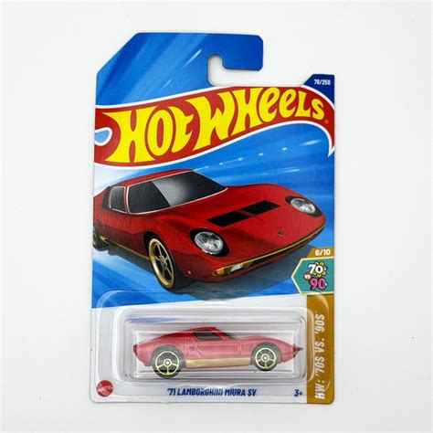 風火輪 Hot Wheels 普卡 71 Lamborghini Miura SV 軌道專用 蝦皮購物