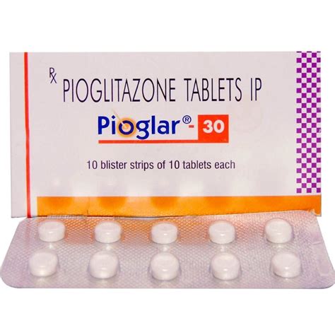 Pioglar G Pioglitazone Tablets Pack Size X Tablet Packaging