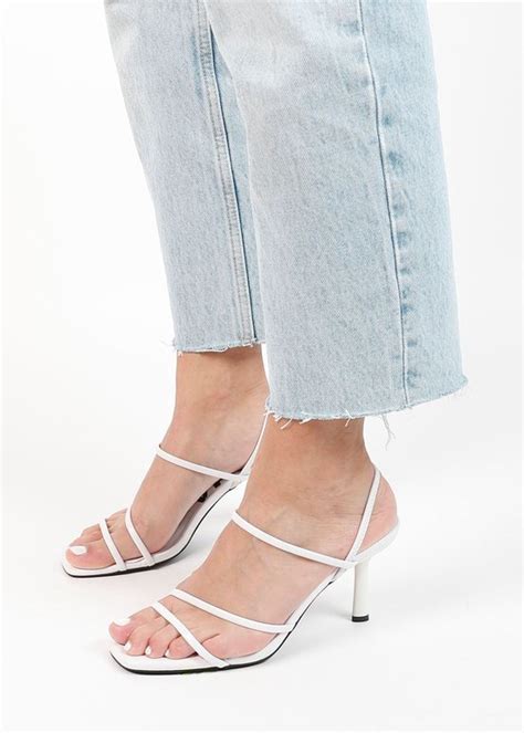 Sacha Dames Witte Sandalen Met Hak Maat 38 Bol