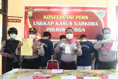 Ungkap 3 Kasus Narkoba Polres Lingga Tangkap 5 Tersangka