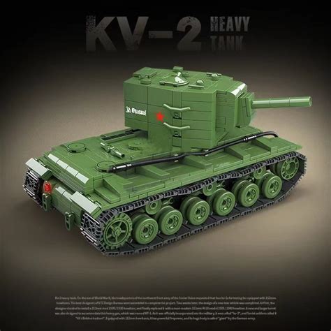 Quan Guan 100239 KV 2 Heavy Tank With 1180 Pieces MOULD KING