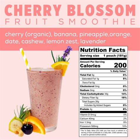 Cherry Blossom Fruit Smoothie | Cherry Banana Blend | Frozen Garden