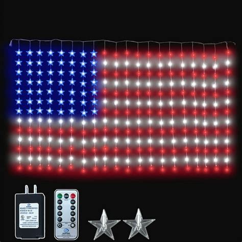 Lighted American Flag