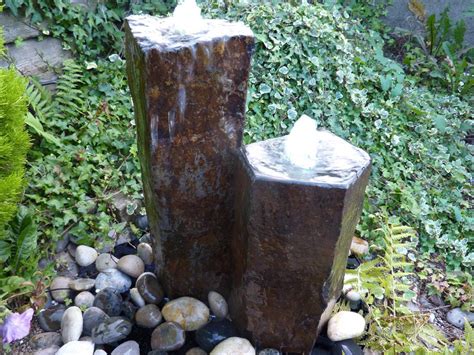 Set of Two Basalt Columns Water Feature | Free UK Delivery