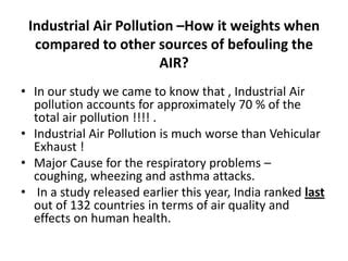 INDUSTRIAL AIR POLLUTION , VIJAYAWADA | PPT | Free Download