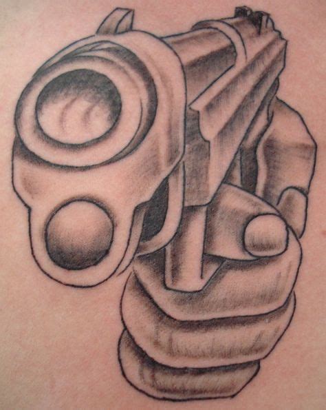 Gun Tattoo Stencils