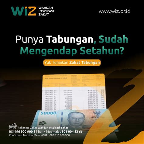 Punya Tabungan Sudah Mengendap Setahun Yuk Dizakatin Aja WAHDAH