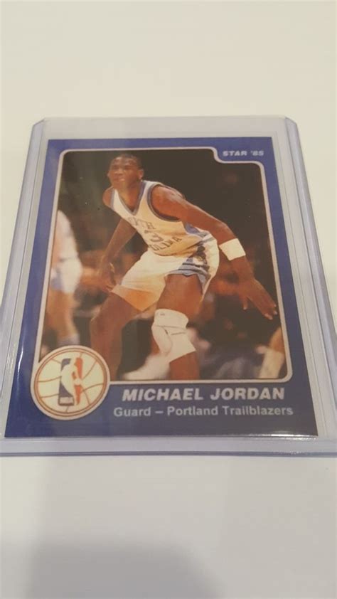 Rare Michael Jordan Star Error Rookie Promo Card Blue For Sale In