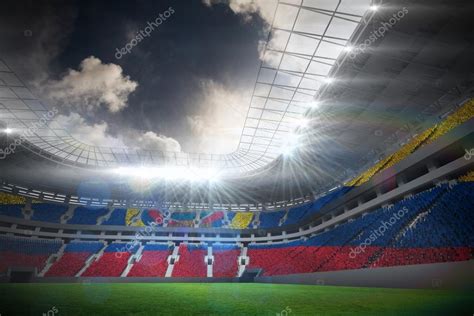 Ecuador flag against football stadium — Stock Photo © Wavebreakmedia ...