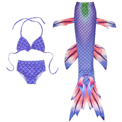 Gunia Teen Girl Swimsuit Piece Bathing Suits Bikini Fish Tail Set Years Poolside Swimwear